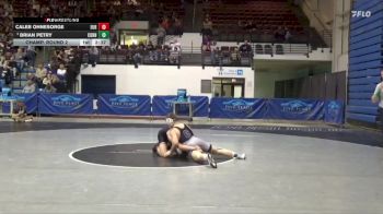 165 lbs Champ. Round 2 - Brian Petry, Cornell College vs Caleb Ohnesorge, Eureka