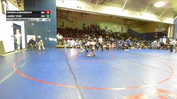 144 lbs Cons. Round 3 - Ikhsan Almazbekov, University vs James York, Irvine