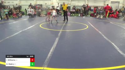 60-B lbs Round Of 16 - Isaac Williams, OH vs Kaysen Mabry, KY