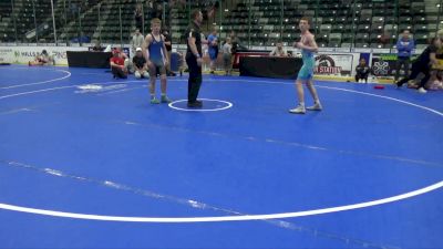 120 lbs 3rd Place Match - Kline Kiburz vs Skyler Tovar, Jesup Mat Club