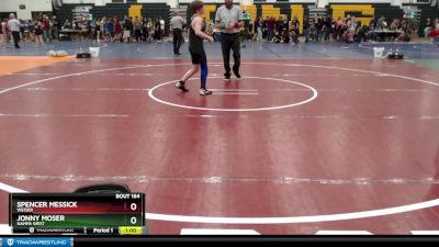 110 lbs Cons. Round 2 - Spencer Messick, Weiser vs Jonny Moser, Nampa West