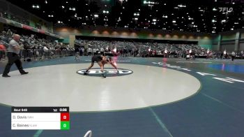 132 lbs Consi Of 32 #2 - Dillan Davis, Sweet Home vs Conrick Baines, Slam Academy