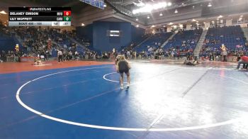 105 lbs Cons. Round 4 - Delaney Emison, Mountain ViewHS vs Lily Moffett, Caesar Rodney
