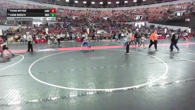 160 lbs Quarterfinal - Titan Ritter, Askren Wrestling Academy vs Liam Busch, Cuba City Wrestling Club