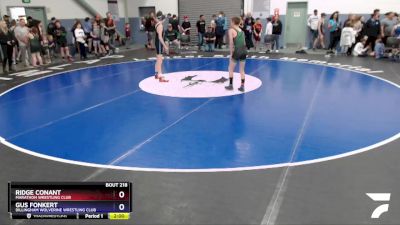 102 lbs Round 1 - Gus Fonkert, Dillingham Wolverine Wrestling Club vs Ridge Conant, Marathon Wrestling Club