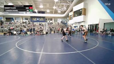 140 lbs Quarterfinal - Emmett Clark, East Idaho Elite Wrestling Club vs Landon Stohel, Sublime Wrestling Academy