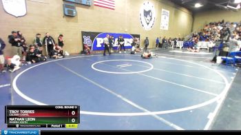 120 lbs Cons. Round 3 - Troy Torres, Calvary Chapel vs Nathan Leon, Madera South