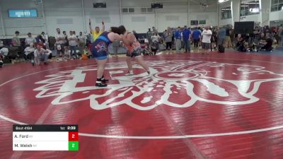 285-E lbs Quarterfinal - Anthony Ford, MI vs Michael Welsh, NY