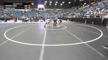 144 lbs 1st Place Match - Kaden Allen, Overland Park - St. Thomas Aquinas HS vs Maxwell Kerr, Maize South