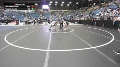 144 lbs 1st Place Match - Kaden Allen, Overland Park - St. Thomas Aquinas HS vs Maxwell Kerr, Maize South