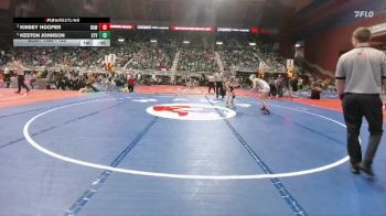 120 lbs 3rd Place Match - Keston Johnson, Star Valley vs Kinsey Hooper, Rawlins