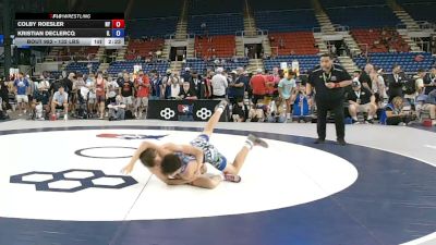 132 lbs Cons. Rd Of 64 - Colby Roesler, New York vs Kristian DeClercq, Illinois