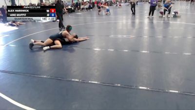 145 lbs Quarterfinal - Aine Moffit, Augustana (IL) vs Alex Harswick, Wartburg