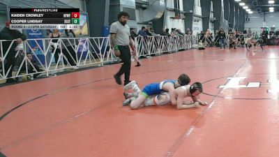 80 lbs Round 4 - 2:15pm Saturday - Kaiden Crowley, NYWAY - Iron Empire vs Cooper Lindsay, Select