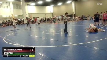 120 lbs Round 5 (16 Team) - Mason Mieczkowski, Team Nauman Orange vs Evan Folk, SD Red