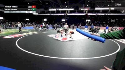 144 lbs Cons. Round 3 - Tyler Sievers, Peninsula vs Kolton Weeks, Cashmere
