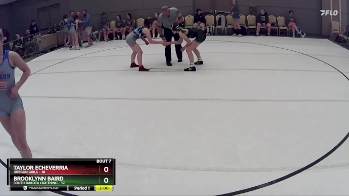 128 lbs Round 2 (8 Team) - Brooklynn Baird, South Dakota Lightning vs ...