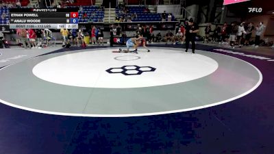 113 lbs Champ. Rd Of 64 - Ethan Powell, OH vs Analu Woode, HI