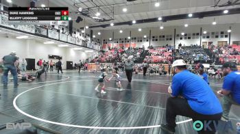 45 lbs Semifinal - Duke Hawkins, Checotah Matcats vs Elliott Liogghio, Andover Youth