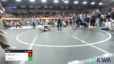 88 lbs Semifinal - Brooks Bayouth, Saints Youth Wrestling Club vs Hunter Coney, Choctaw Ironman Youth Wrestling