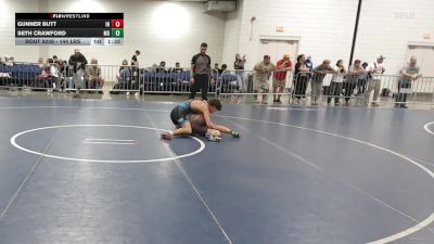 144 lbs Consi Of 64 #2 - Gunner Butt, IN vs Seth Crawford, MD