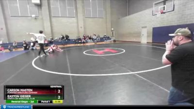 108 lbs Semifinal - Carson Masten, Punisher Wrestling Company vs Easton Gieger, Steelclaw Wrestling Club