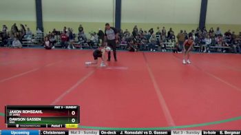 75 lbs Cons. Round 3 - Jaxon Romsdahl, St James vs Dawson Gassen, HWA