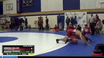 184 lbs Champ. Round 2 - Brendan Newbury, Stevens Tech vs Jeremias Collazo, Bridgewater State