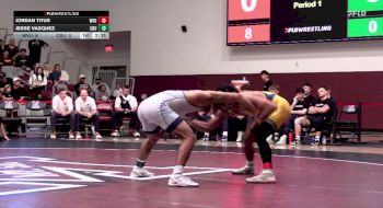 141 lbs Jesse Vasquez, California Baptist vs Jordan Titus, West Virginia