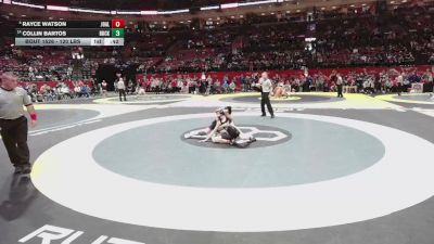 120 lbs 5th Place Match - Rayce Watson, Jonathan Alder vs Collin Bartos, Buckeye