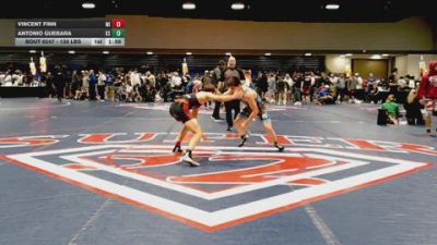 138 lbs Consi Of 32 #1 - Vincent Finn, MI vs Antonio Guebara, KS
