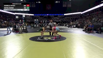 155 lbs Consi Of 16 #1 - Isabella Wyatt, Anderson (NS) vs Nayeli Nunez, Highland (Bakersfield) (CS)