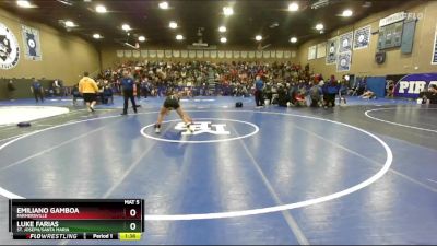 106 lbs Champ. Round 1 - Luke Farias, St. Joseph/Santa Maria vs Emiliano Gamboa, Farmersville