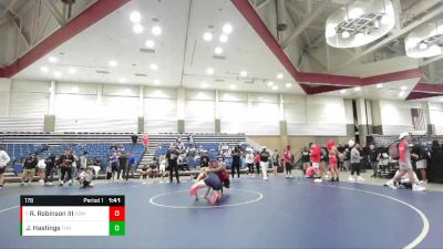 178 lbs Cons. Round 2 - Ronald `RJ` Robinson III, Homewood-Flossmoor vs James Hastings, Terre Haute North