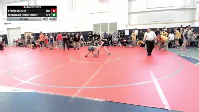 96 lbs Quarterfinal - Tyler Elliott, Dayton Bandits-MS vs Nicholas Kershisnik, EP Rattlers-MS