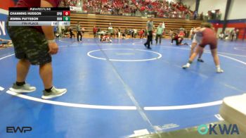 115 lbs 7th Place - Channing Hudson, Sperry Wrestling Club vs Jemma Patteson, IRONMEN Wrestling Club