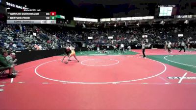 164 lbs Cons. Round 2 - Gunnar Borntrager, Unattached vs Braylen Price, TCW3