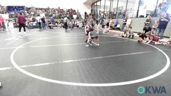 52 lbs Consi Of 4 - Orion Simmons, Ponca City Wildcat Wrestling vs Ky Kemble, Ponca City Wildcat Wrestling