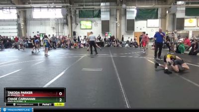 84 lbs Round 7 (8 Team) - Takoda Parker, 84 Athletes vs Chase Carnahan, AACO Allstars