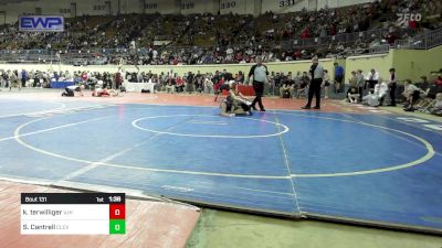 108 lbs Round Of 32 - Kolten Terwilliger, Vinita Jr. High vs Skylar Cantrell, Cleveland Public Schools