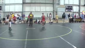 90 lbs Finals (8 Team) - Boston Kuschel, Untouchables Purple vs Eli Ogle, Combative Sports Athletic Center