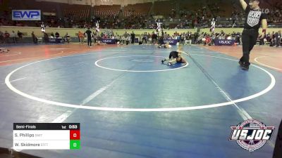 37 lbs Semifinal - Stetson Phillips, Smith Wrestling Academy vs Willie Skidmore, Standfast