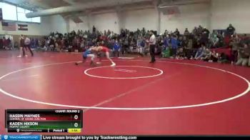 120 lbs Champ. Round 2 - Kaden Hixson, Moffat County vs Hassin Maynes, Central Of Grand Junction