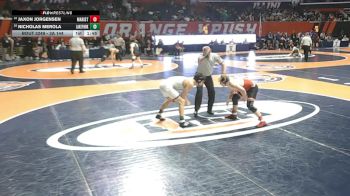 3A 144 lbs Cons. Round 2 - Jaxon Jorgensen, Chicago (Marist) vs Nicholas Merola, Roselle (Lake Park)
