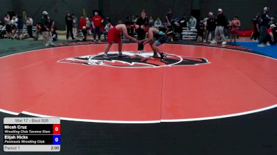 225-249 lbs Semis - Micah Cruz, Wrestling Club Tacoma Slam vs Elijah Hicks, Peninsula Wrestling Club