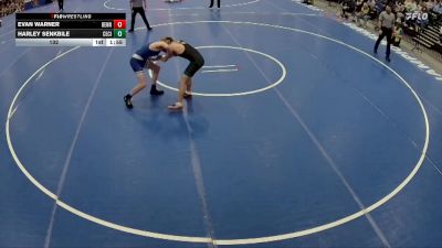 132 lbs Quarterfinals (8 Team) - Harley Senkbile, Central City vs Evan Warner, Bennington