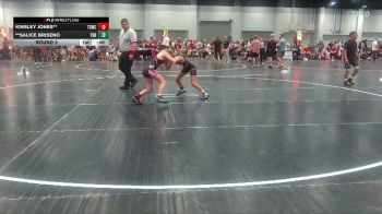 77-85 lbs Round 3 - Kinsley Jones**, The Storm Wrestling Center vs **Salice Briseno, Top Rank Hammers
