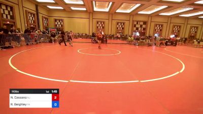 110 lbs Round Of 16 - Nico Cassano, Nj vs Rj Beighley, Pa