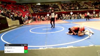 119 lbs Semifinal - Brice Goforth, Heat vs Dalton Reed, Pawhuska Elks Takedown