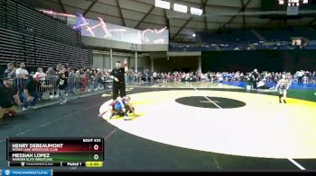 56 lbs Cons. Round 4 - Henry DeBeaumont, Moses Lake Wrestling Club vs Messiah Lopez, Warden Elite Wrestling